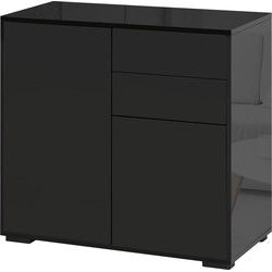 4goodz Ladenkast Buffetkast met 2 Laden 40x105x76 cm - Zwart