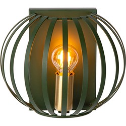 Sfeervol en vintage groene wandlamp E14