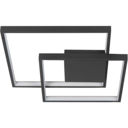 Highlight - Piazza - Plafondlamp - LED - 32 x 32  x 5cm - Zwart