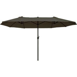 4goodz Duo-parasol 460x270 cm - brede XL Parasol - Grijs