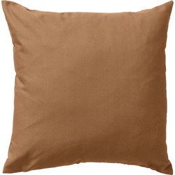 Dutch Decor SANTORINI - Buitenkussen 45x45 cm - outdoor - waterafstotend en uv-bestendig - Tobacco Brown - bruin - Dutch Decor