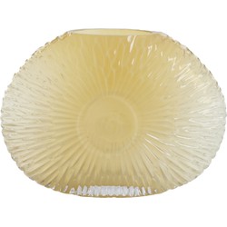 Light&living Vaas 32,5x10x24 cm CONCHA glas licht geel