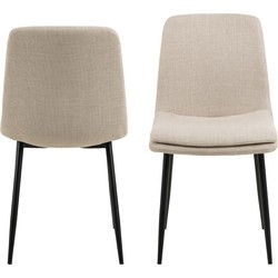 Eetkamerstoel Anouk Beige - Giga Living - Set van 4