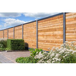 Berton sleufpaal Zaan antraciet tussenmodel 275 cm Tuindeco