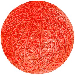 5 stuks - Leuchtend roter Wattebausch - Cotton Ball