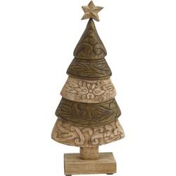 PTMD Triva Boom Ornament - 23,5 x 9 x 50 cm  - Mangohout - Naturel