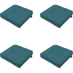 Madison -  Zitkussen Sea blue canvas eco+ - Ca. 40x40 cm - Set van 4