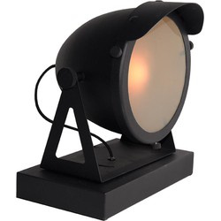 LABEL51 - Tafellamp Cap - Zwart Metaal - Glas
