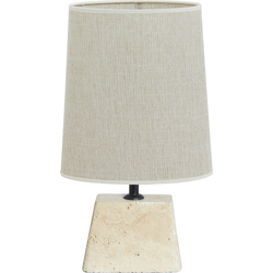 Tafellamp Kardan/Breska - Zand/Wit - 25x21x49cm