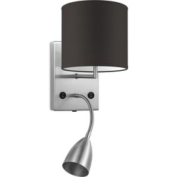 wandlamp read bling Ø 16 cm - bruin