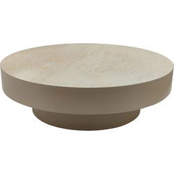PTMD Corfu Coffee Table Beige Marble