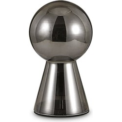 Moderne Metalen Ideal Lux Birillo E27 Tafellamp - Zwart