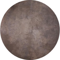 PTMD Wandpaneel Kemp - 120x3x120 cm - Canvas - Bruin