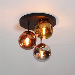Hoyz Collection - Plafondlamp 3L Stellar - Artic Zwart