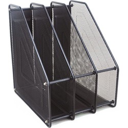 Decopatent® Postbakje - Brievenbakje 3 vakken - Documentenhouder -  Brievenhouder Metaal - Tijdschriftenhouder - Bureau organizer