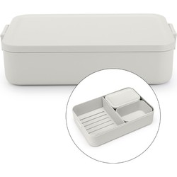 Make and Take Bento Lunchbox large Light Grey - Brabantia