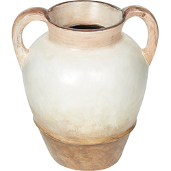 BANTING - Decoratieve vaas - Lichtbeige - Terracotta