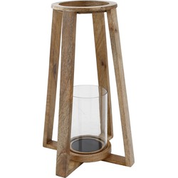 PTMD Klaas Brown wooden cross lantern L