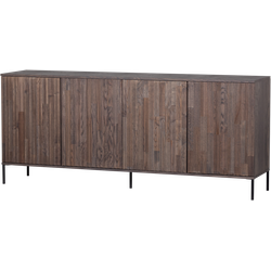 WOOOD New Gravure Dressoir - Essen - Espresso - 85x200x44