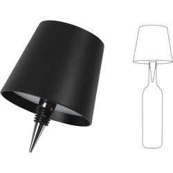 Touchlamp led 10.5x10.5x13 cm zwart