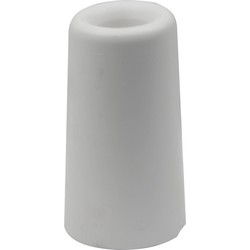 Deurbuffer / deurstopper - wit - rubber - 75 x 40 mm - deurstop - Deurstoppers