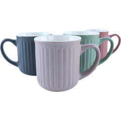 OTIX Koffiekopjes - met Oor - Set van 4 - Koffietassen - 200ml - Theemok - Aardewerk - MOSS