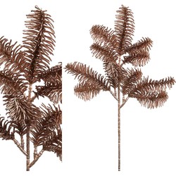 PTMD Leaves Plant Pijnboom Kunsttak - 24 x 23 x 40 cm - Rood