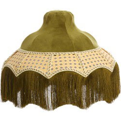 Light & Living - kap - Mizia - groen - textiel - Ø 35cm - E27 - 3906676
