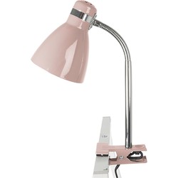 Clip on lamp Study - Metaal Zacht Roze - 34x11,5cm