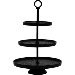 Light & Living - Etagere LUTEK - Ø32x48cm - Zwart