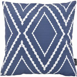 Sierkussen Yana Blue | 45 x 45 cm | Katoen/Polyester