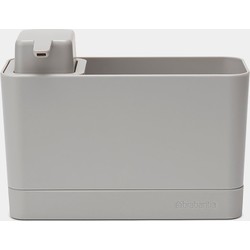 SinkSide Aanrecht Organiser Set, Aanrechtbakje en Zeepdispenser - Mid Grey