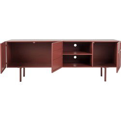 Housecraft Living Davis Dressoir Metaal Bruin/ Rood