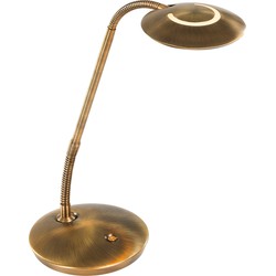 Bronzen design bureaulamp Steinhauer Zenith LED Brons