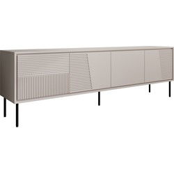 Meubella - TV-Meubel Blanes - Beige - 200 cm
