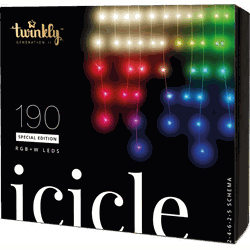 190 RGB W LEDs Icicle Lights - Generation II - Twinkly