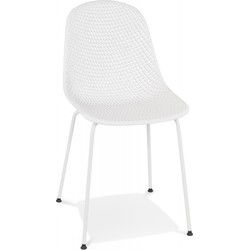 VIKY geperforeerde designstoel 585x465x825 cm Wit