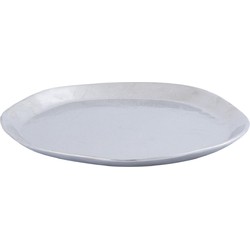 PTMD Plateau Elzye - 30x30x2 cm - Aluminium - Zilver