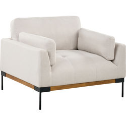 Beliani SKAVEN - Fauteuil-Beige-Polyester