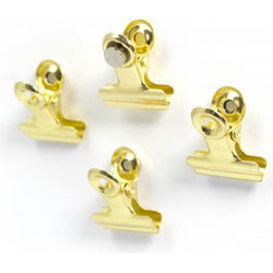 Trendform Magnet Clip Graffa MINI messing - Set van 4 stuks