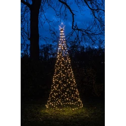 Tree With Star On Pole diameter100X320 cm480 Led Classic Warm