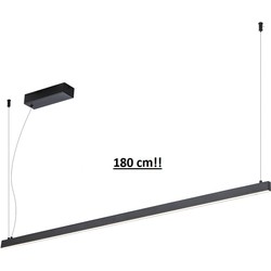 GURI LED pendel 40W 3000K 1800mm zwart dimbaar (3m kabel incl)