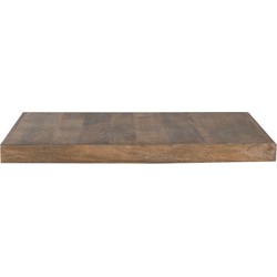 LABEL51 Eetkamertafel Tafelblad Straight Edge - Rough - Mangohout - 70 cm Straight