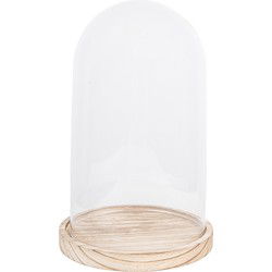 Clayre & Eef Stolp  Ø 18x28 cm Glas Rond Glazen Stolp