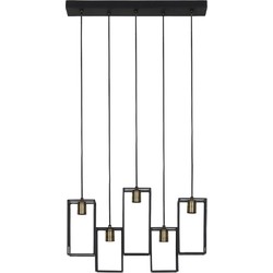 Light & Living - Hanglamp Marley - 60x15x57 - Zwart