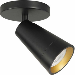 Highlight - Petunia - Plafondlamp - GU10 - 10 x 10  x 14cm - Zwart