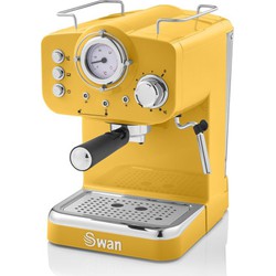 Swan Retro Espressomachine Geel - - | HomeDeco.nl