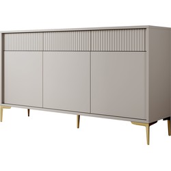 Meubella Dressoir Five - Beige - 152 cm