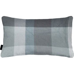 Sierkussen met paspel ca. 30x50 cm Sya grey (4 stuks)