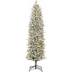 Black Box Trees Kunstkerstboom Ranua - 69x69x215 cm - PVC - Bevroren Groen